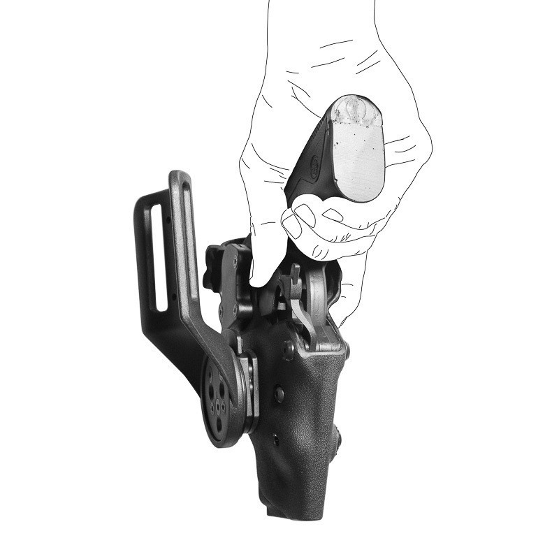 Funda Pistola 9mm Vega Holster Nivel IV VKT8 – RACCOON GRX – Material de  Seguridad y Emergencias